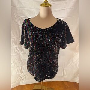 Colorful Sequin Women's Top